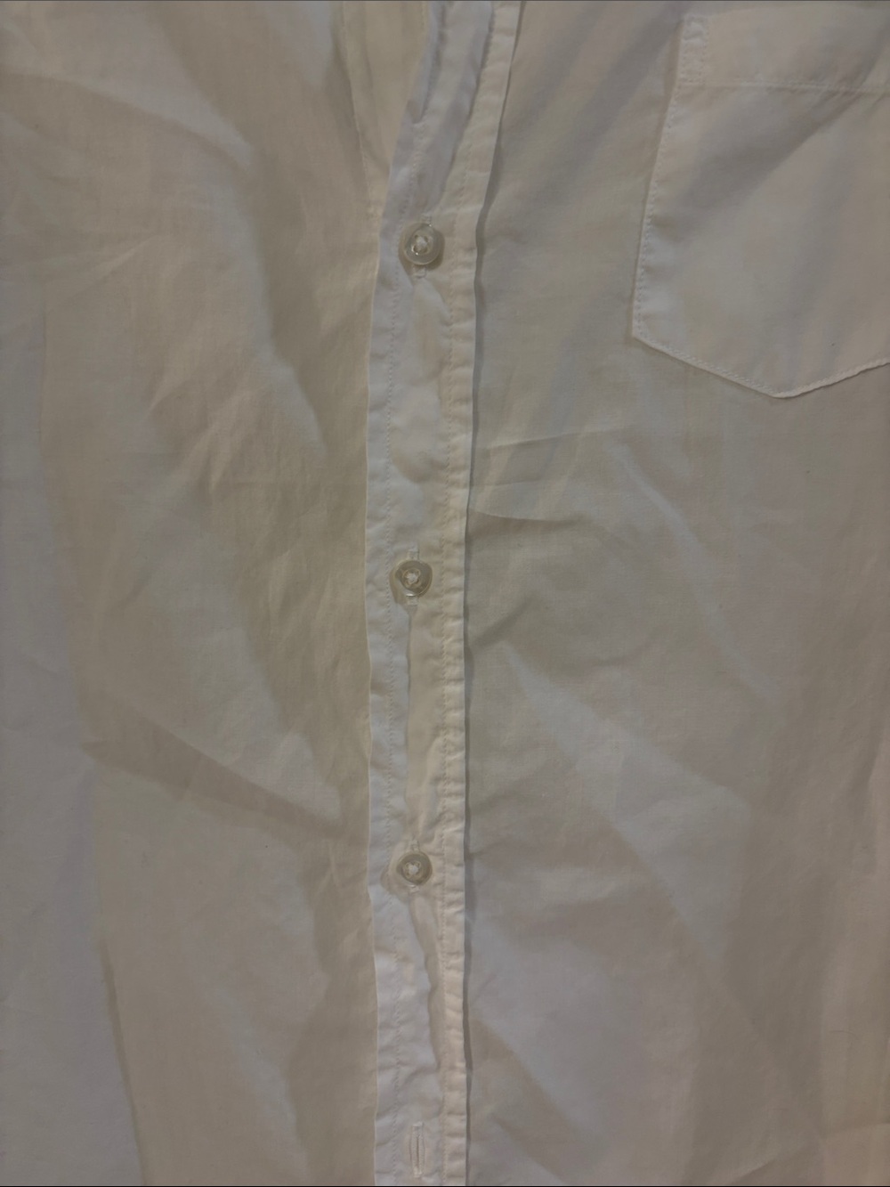 Frank & Eileen White Casual Button-Down Shirt - Frankandeileen.com for sizing - Picture 4 of 10
